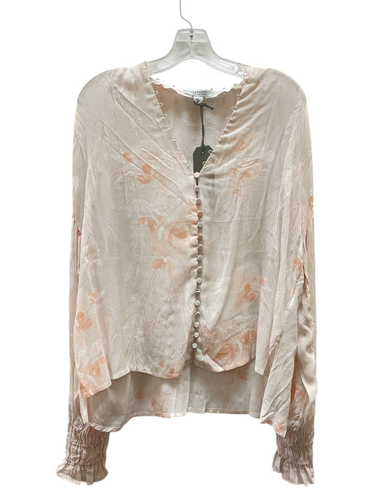 Top Ls Designer By All Saints In Floral Print, Size:6
