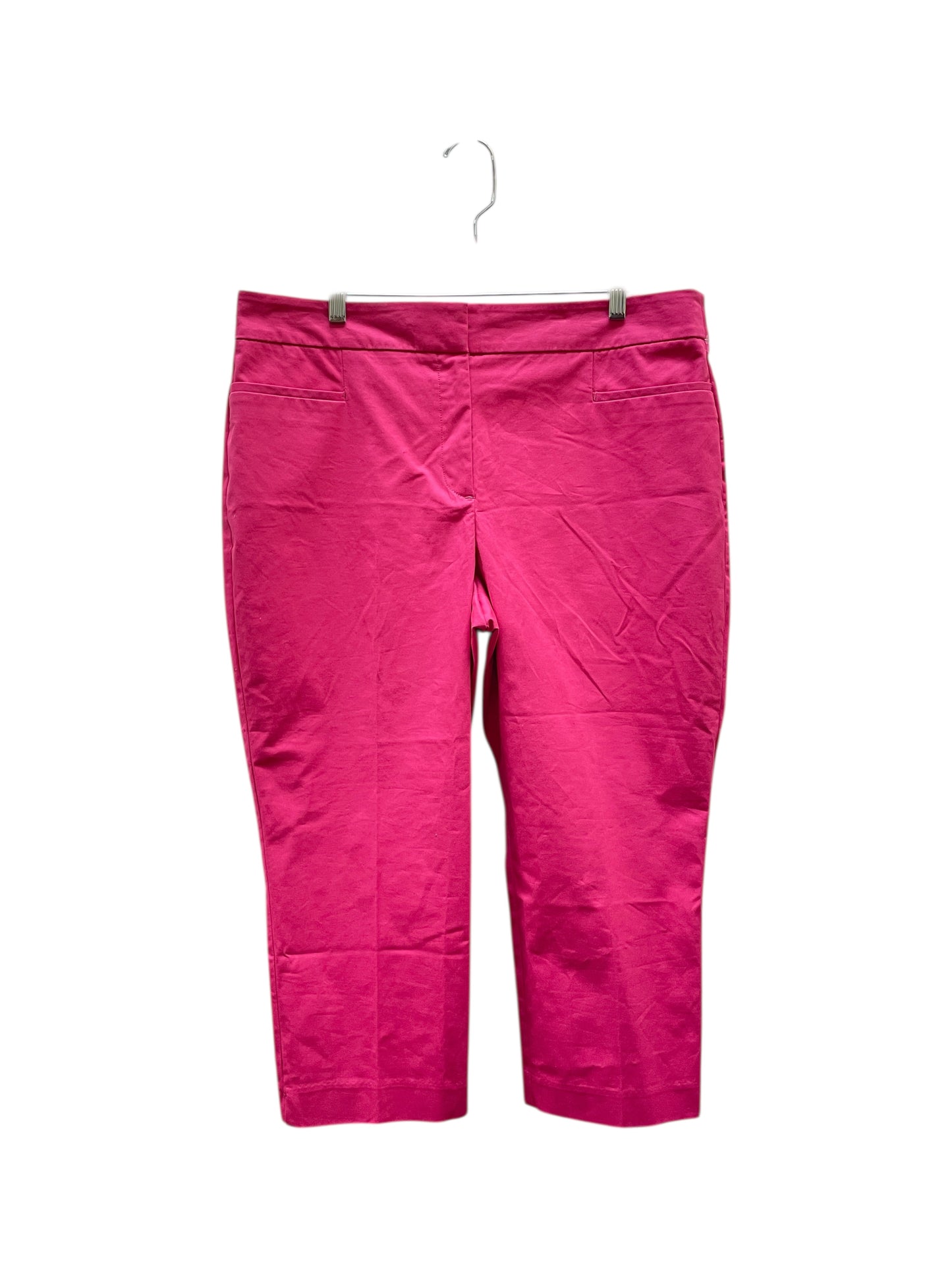 Pants Cropped By Ann Taylor In Pink, Size:16
