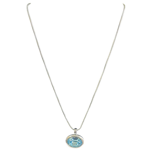 NECKLACE PENDANT by  CME In BLUE & SILVER