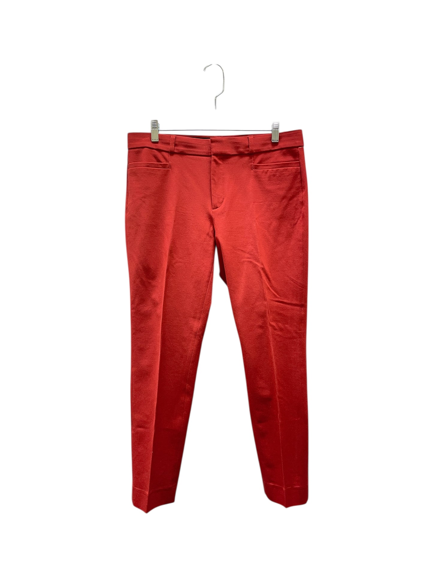 Pants Cropped By Banana Republic In Coral, Size:8