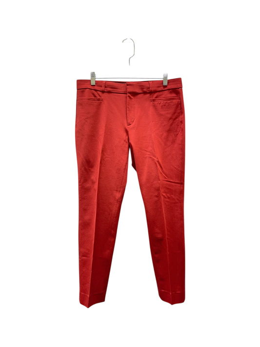 Pants Cropped By Banana Republic In Coral, Size:8