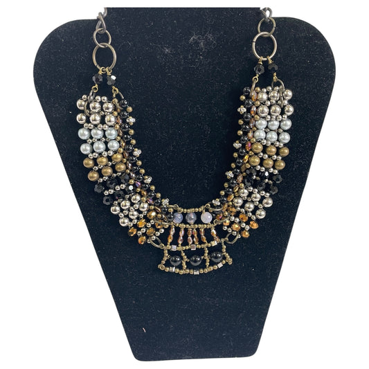 NECKLACE STATEMENT by    CLOTHES MENTOR In GOLD & SILVER