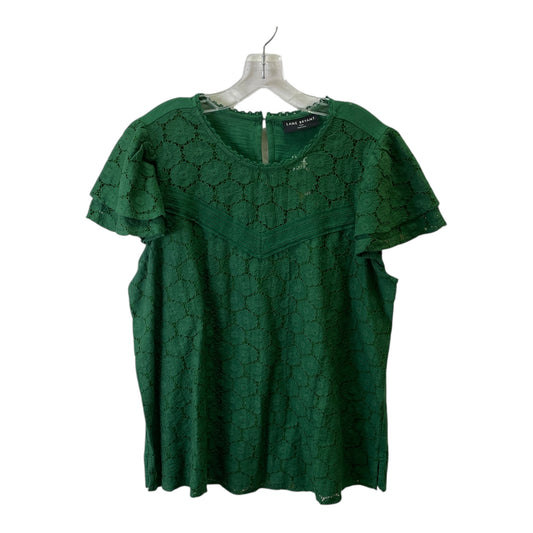 Top Sleeveless By Lane Bryant In Green, Size:Xl