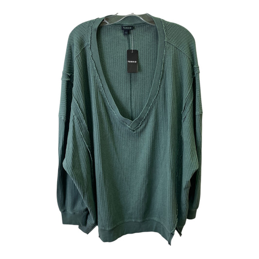 Top Ls Basic By Torrid In Green, Size:2X