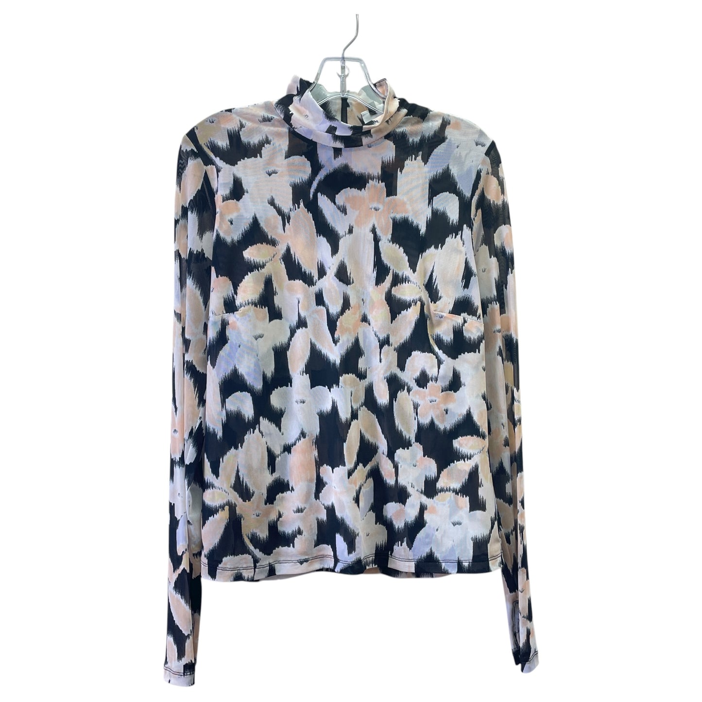 Top Ls By Cabi In Black & Pink, Size:M