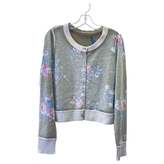 Sweater Cardigan By Free People In Green, Size:S