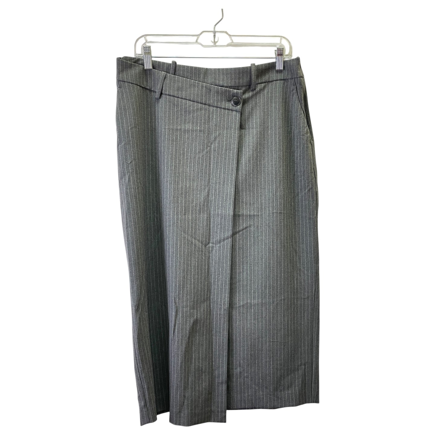 Skirt Maxi By Zara In Grey, Size:L