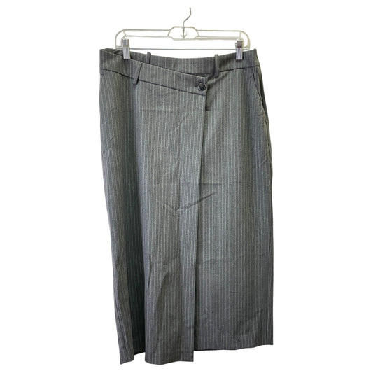 Skirt Maxi By Zara In Grey, Size:L