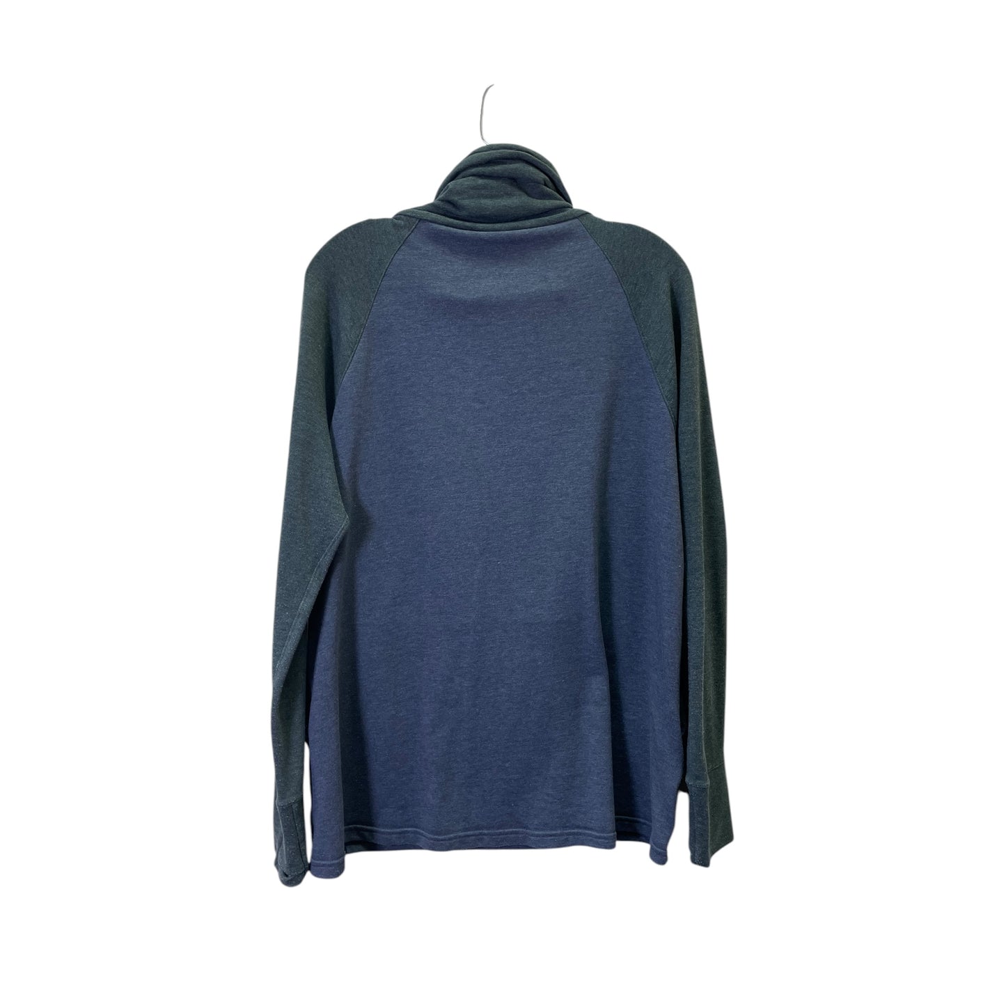 Athletic Sweatshirt Collar By The North Face In Blue & Grey, Size:L