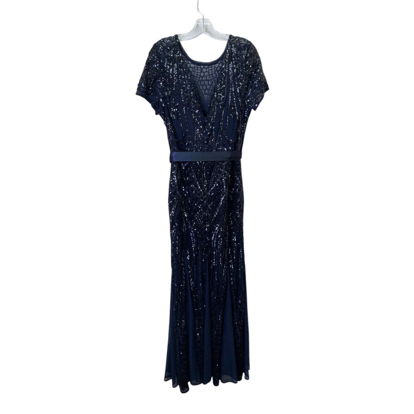 Dress Party Long By R And M Richards In Blue, Size:L