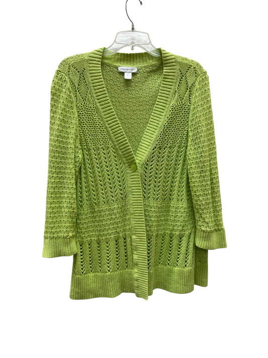 Cardigan By Christopher And Banks In Green, Size:Xl