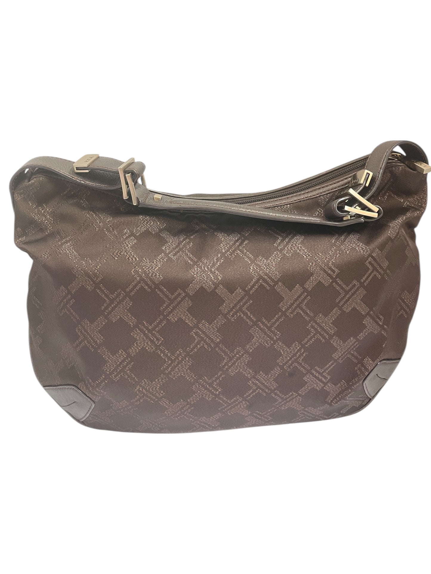Handbag Designer By Tumi In Brown & Gold, Size:Medium