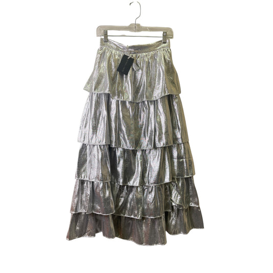 Skirt Maxi By Antonio Melani In Silver, Size:0
