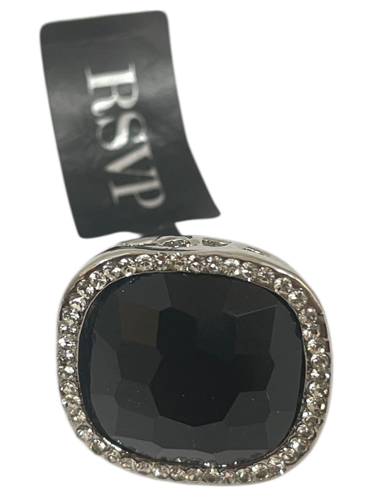 Ring Statement By Cmc In Black & Silver