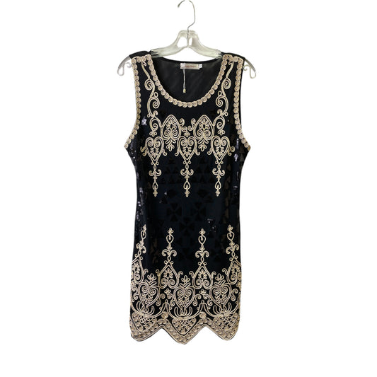 Dress Party Short By Simply Couture In Black & Gold, Size:S