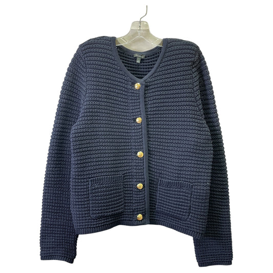 Cardigan By Talbots In Black & Gold, Size:L