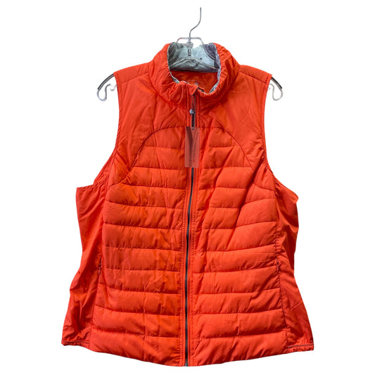 Vest Puffer & Quilted By Tangerine In Orange, Size:Xxl