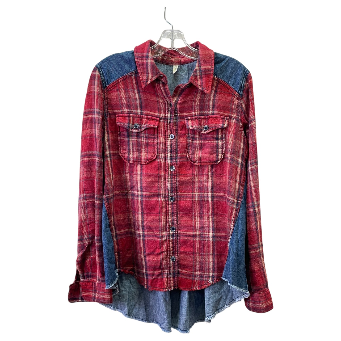 Top Ls By Free People In Blue & Red, Size:M