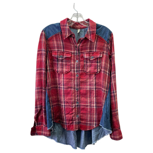 Top Ls By Free People In Blue & Red, Size:M