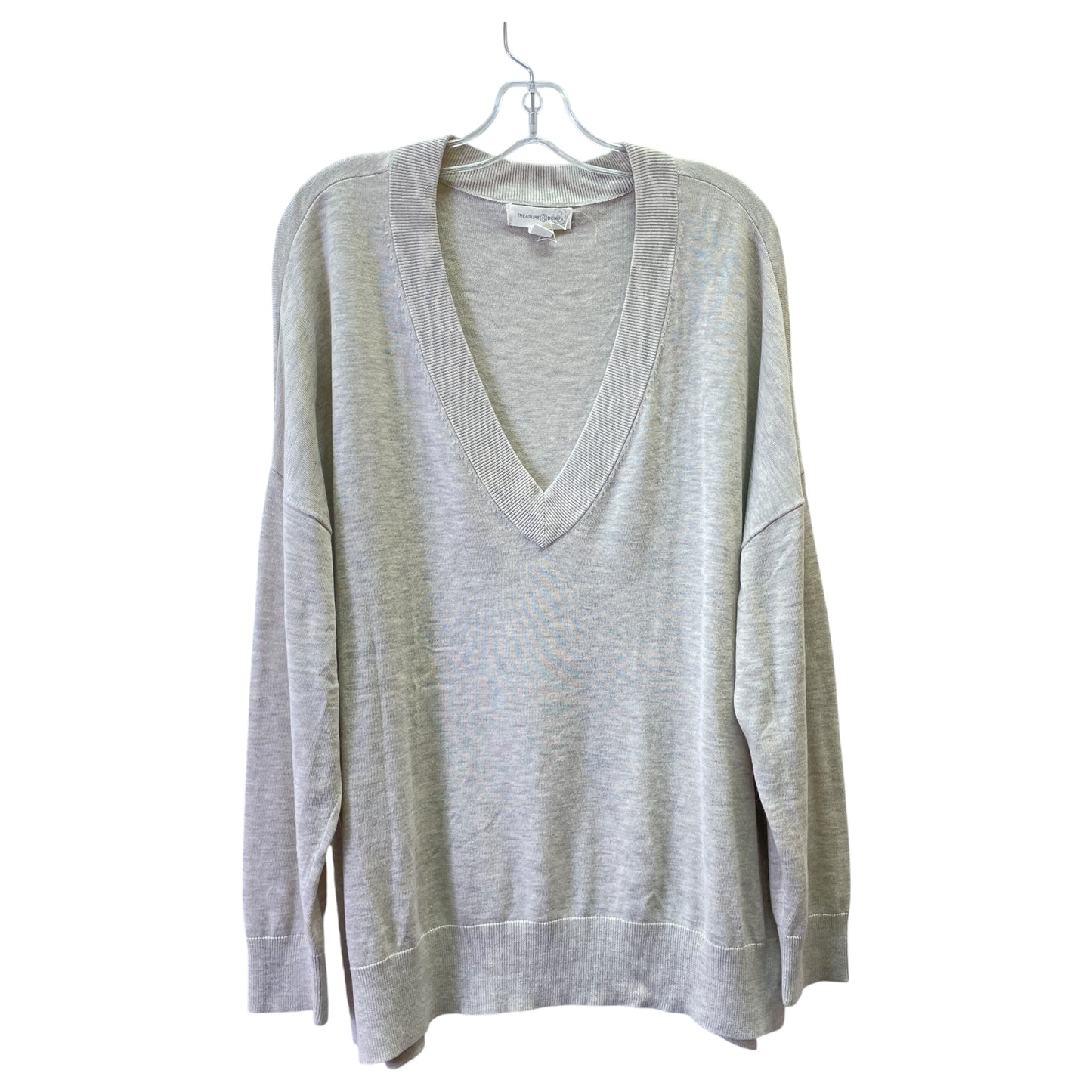 Top Ls By Treasure And Bond In Beige, Size:2X