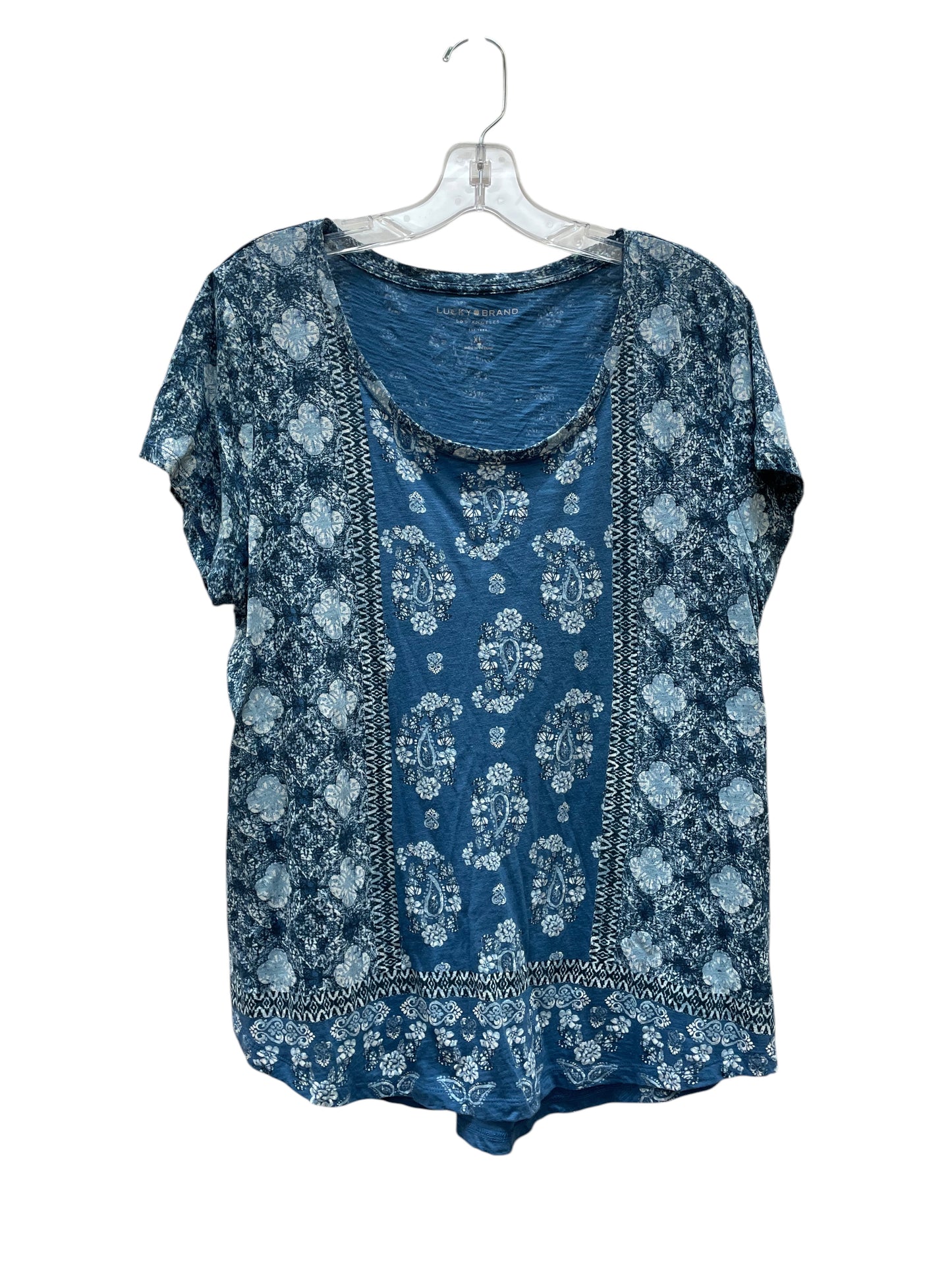 Top Ss By Lucky Brand In Blue, Size:Xl