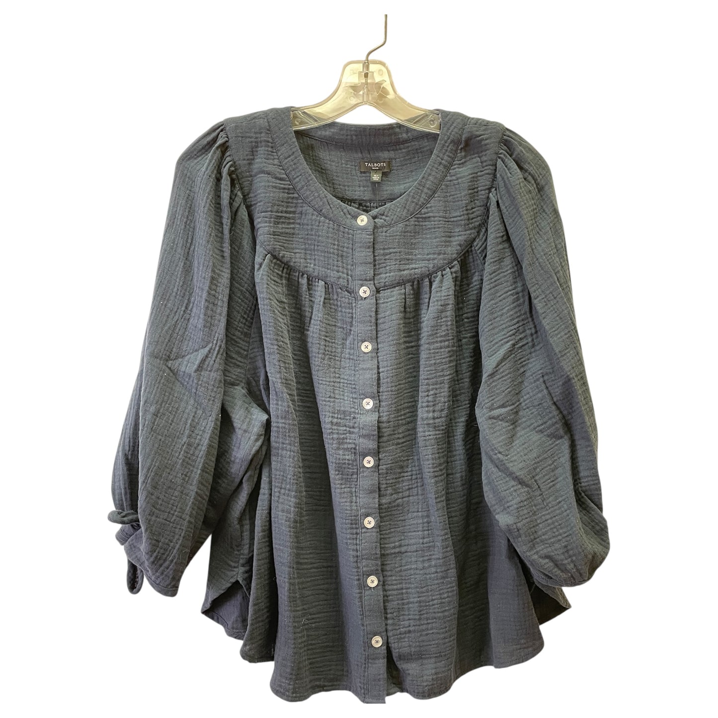 Top Ls Basic By Talbots In Blue, Size:Xlp