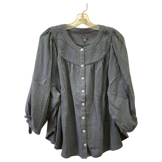 Top Ls Basic By Talbots In Blue, Size:Xlp