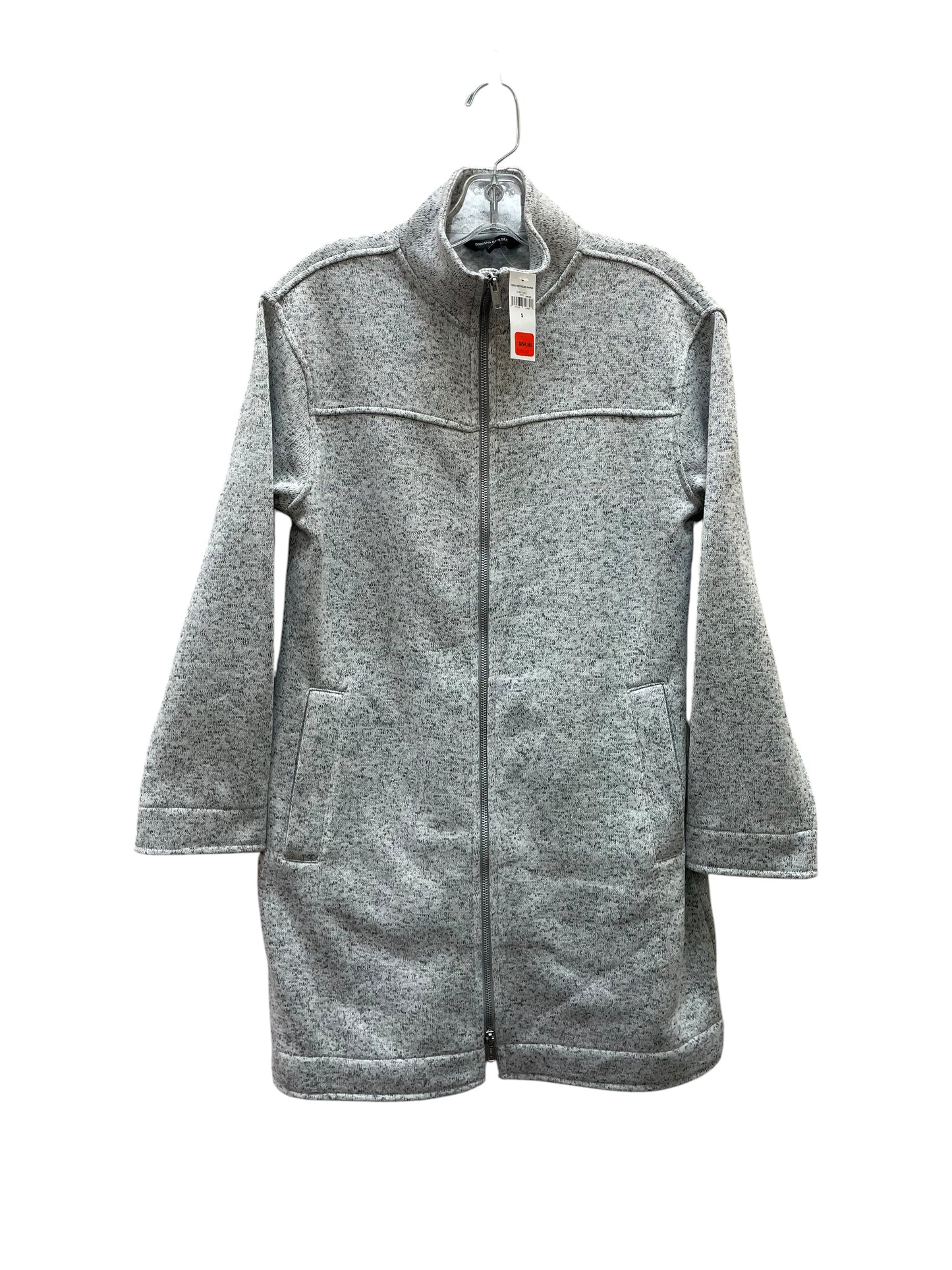Jacket Fleece By Banana Republic In Grey, Size:S