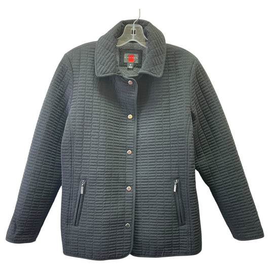 Jacket Puffer & Quilted By Gallery In Black, Size:M