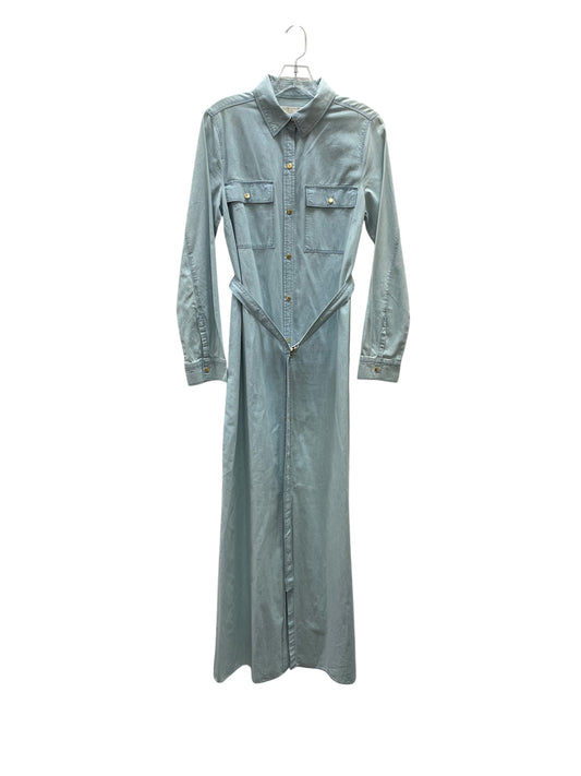 Dress Casual Maxi By Michael By Michael Kors In Blue, Size:M