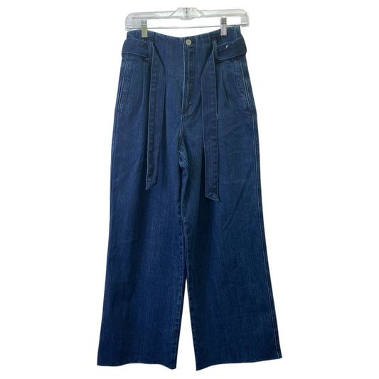 Jeans Wide Leg By Zara In Blue, Size:2