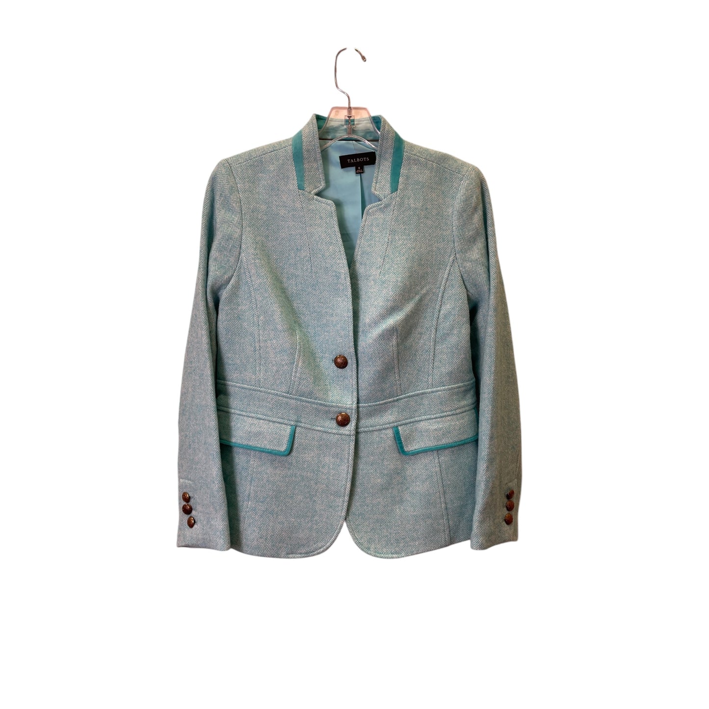 Blazer By Talbots In Aqua, Size:S