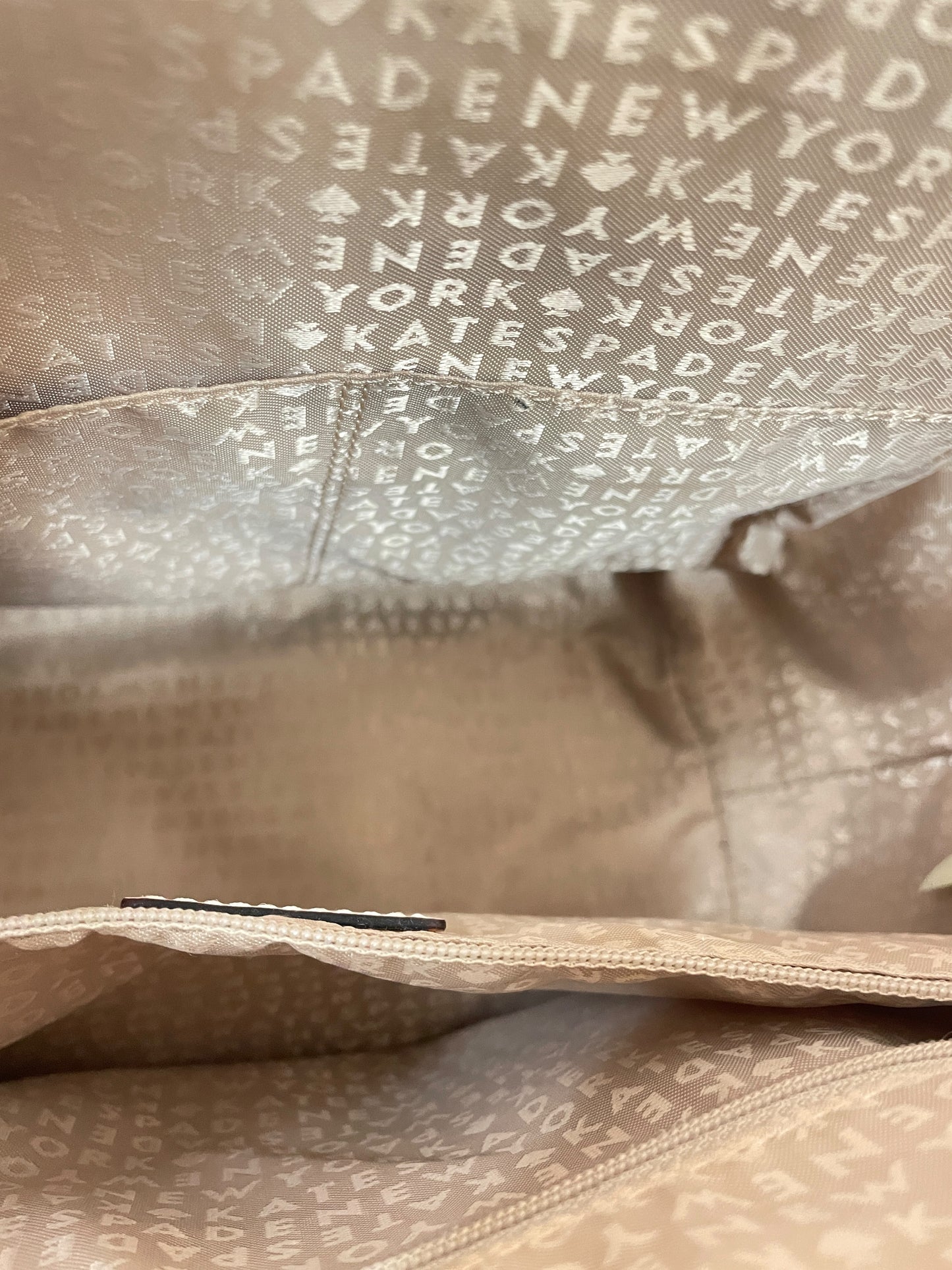 Handbag Designer By Kate Spade In Cream, Size:Medium