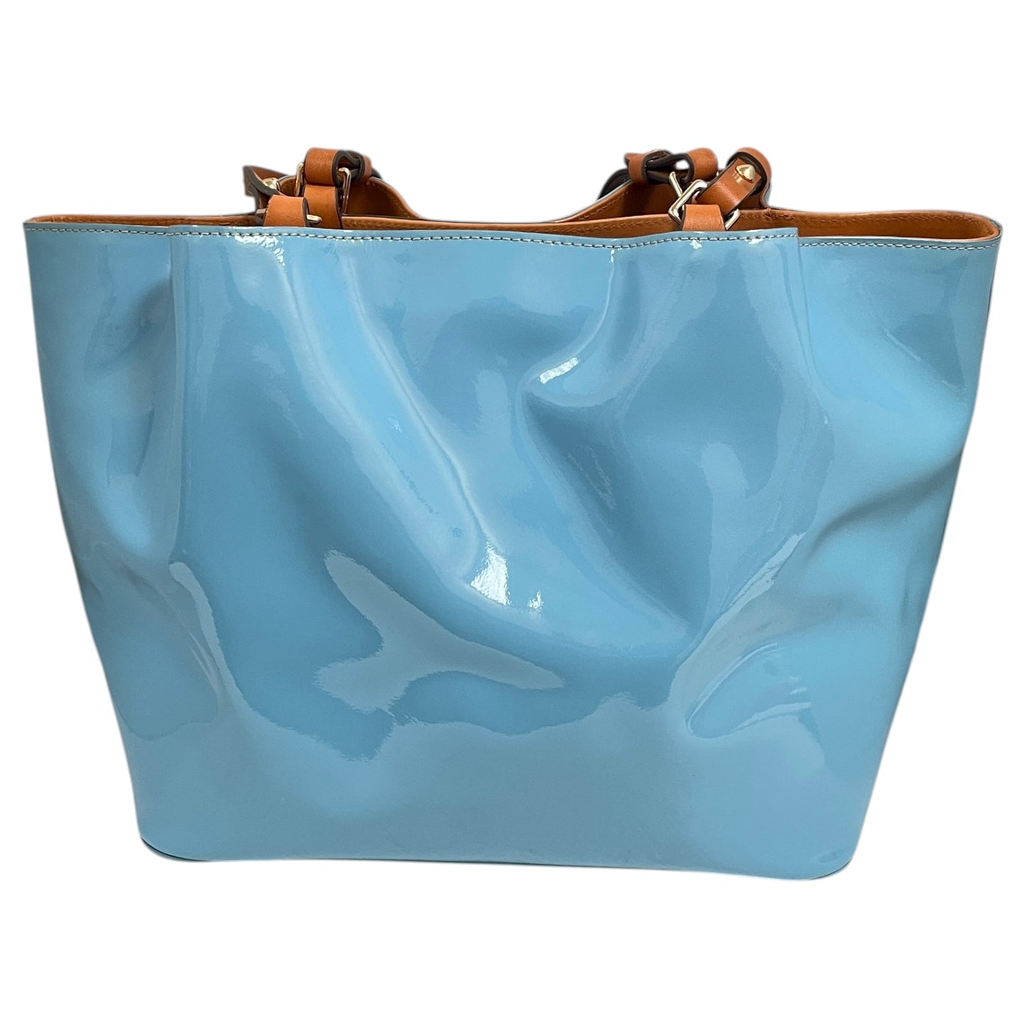 Handbag Designer By Dooney And Bourke In Blue & Brown, Size:Large