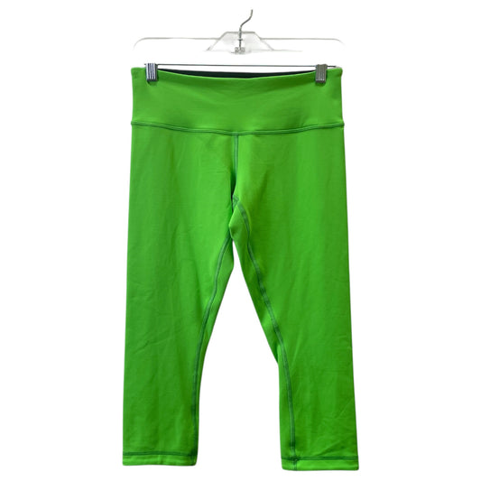 Athletic Leggings Capris By Lululemon In Green, Size:S