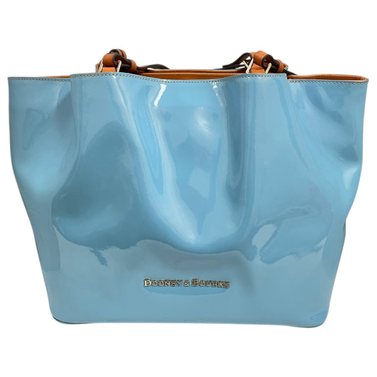 Handbag Designer By Dooney And Bourke In Blue & Brown, Size:Large