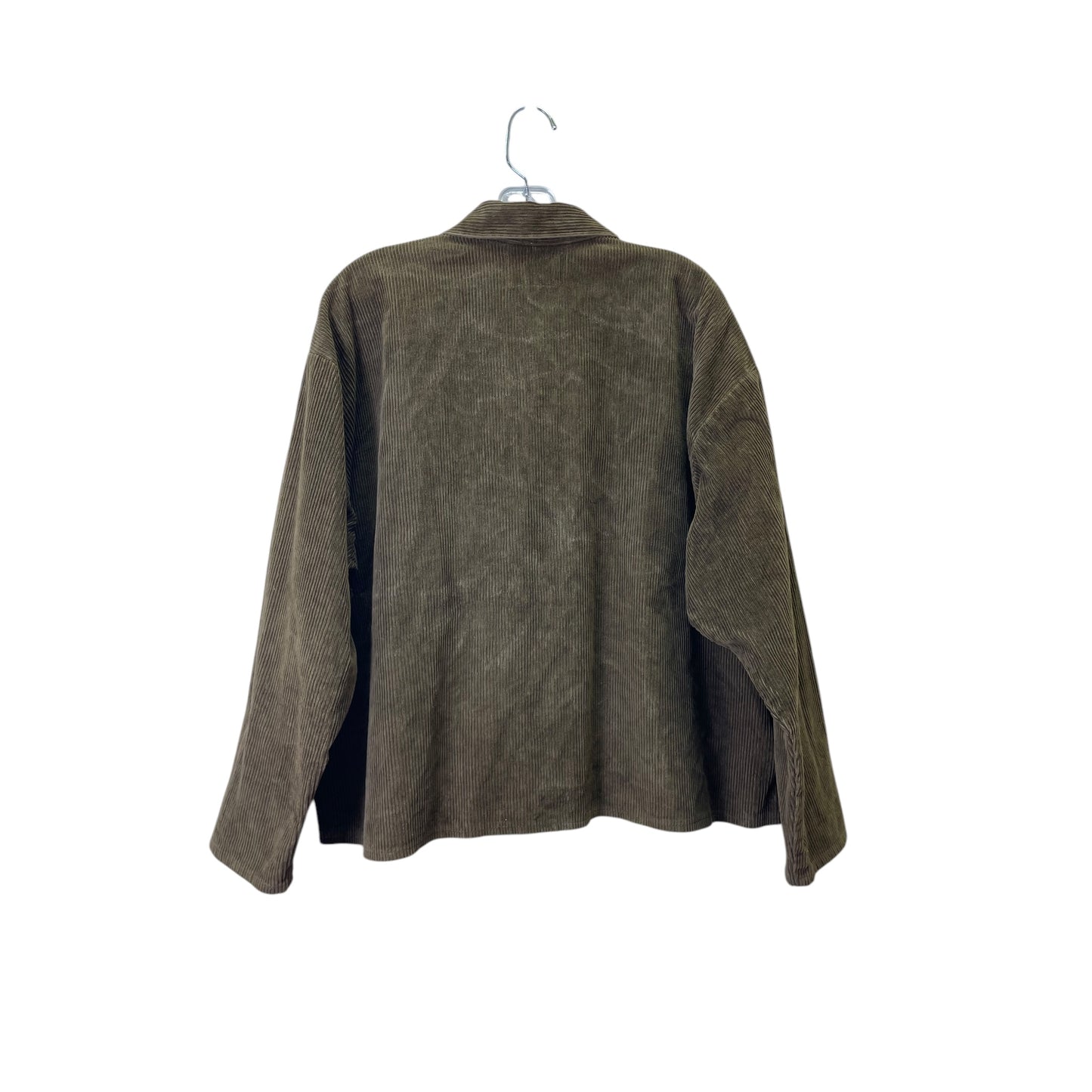 Jacket Shirt By Flax In Green, Size:M