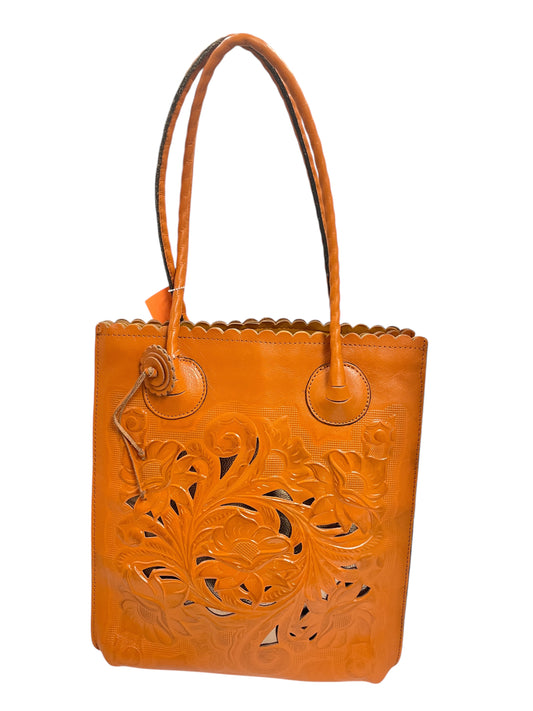 Tote Designer By Patricia Nash In Brown, Size:Large