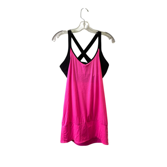 Athletic Tank Top By Victorias Secret In Black & Pink, Size:M