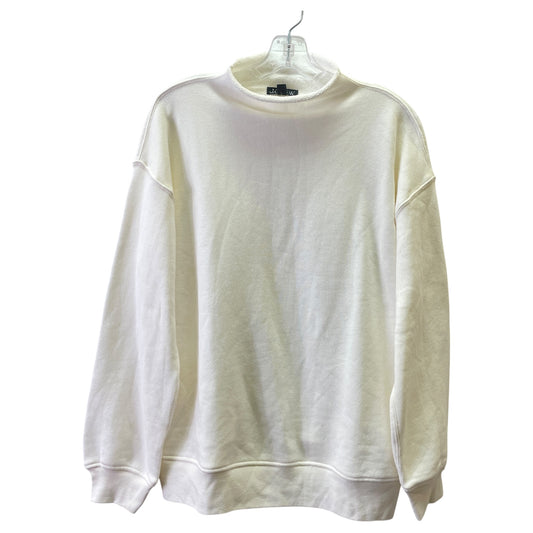 Sweatshirt Collar By J. Crew In Cream, Size:M