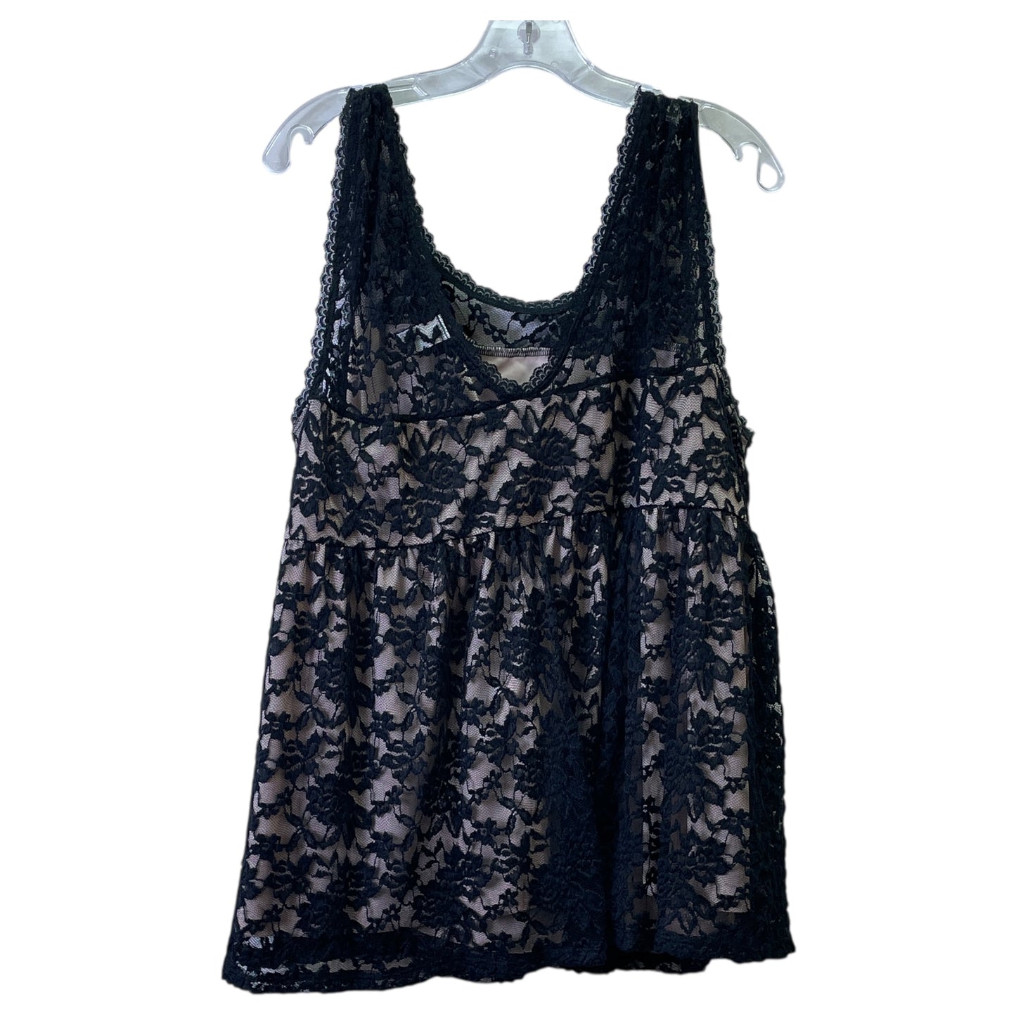 Top Sleeveless By Torrid In Black & Cream, Size:2X