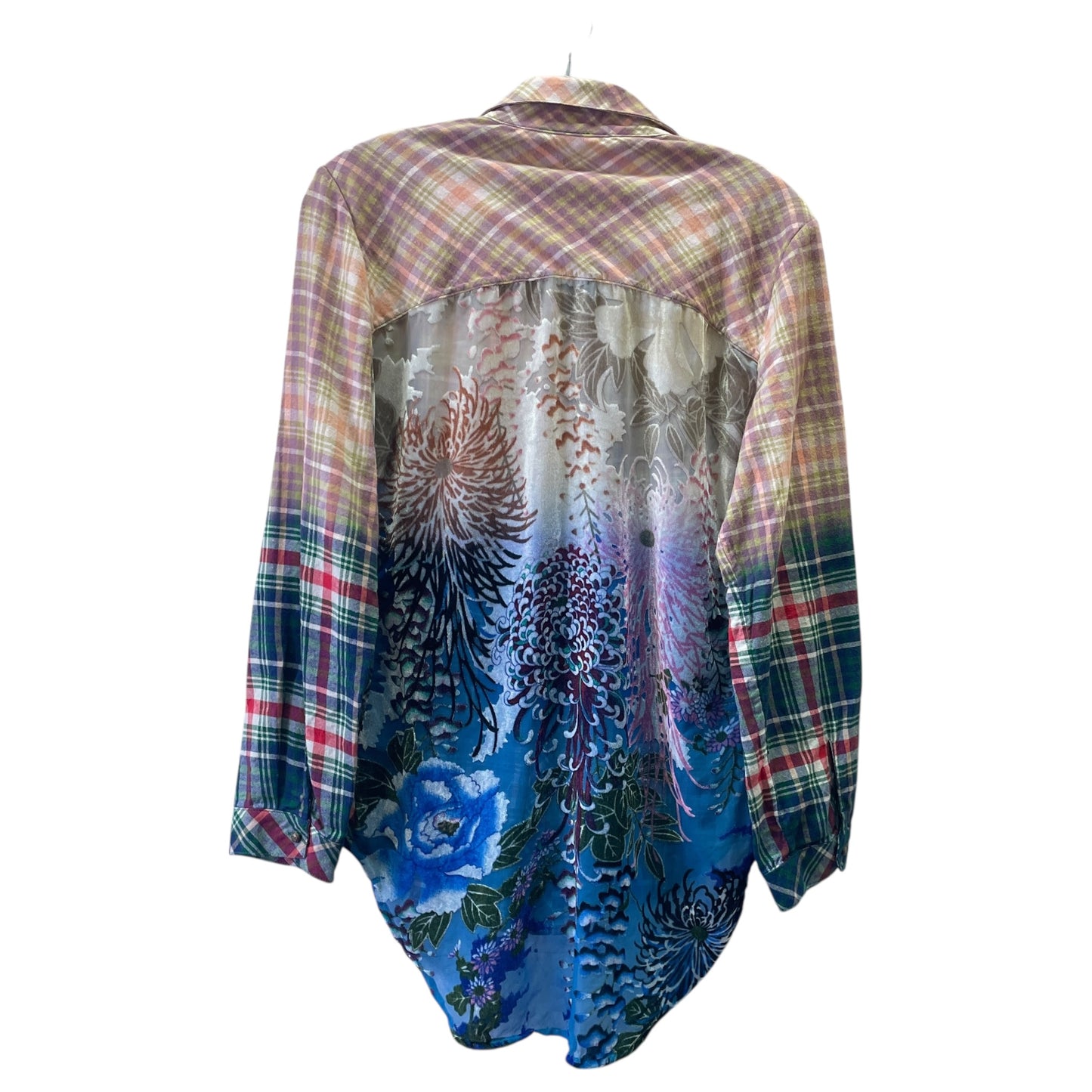 Top Ls By ARATTA SILENT  JOURNEY In Plaid Pattern, Size:M