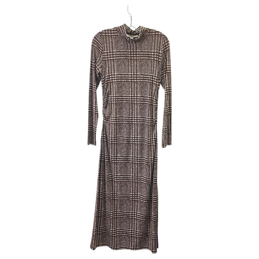 Dress Casual Maxi By Loft In Brown & Cream, Size:M