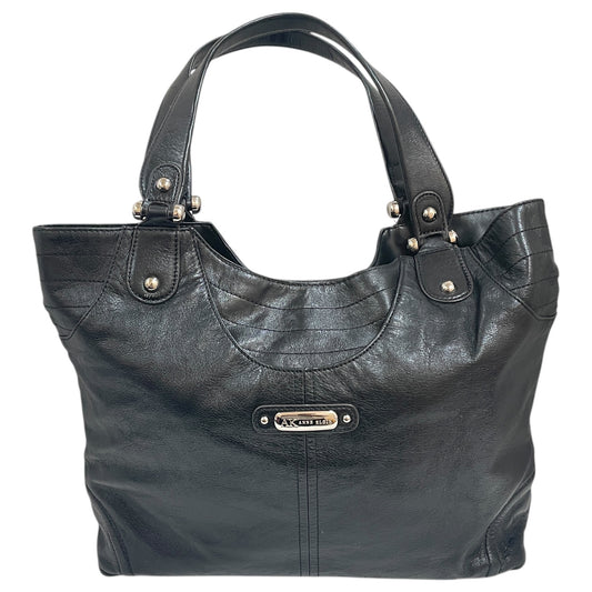 Handbag Leather By Anne Klein In Black, Size:Large
