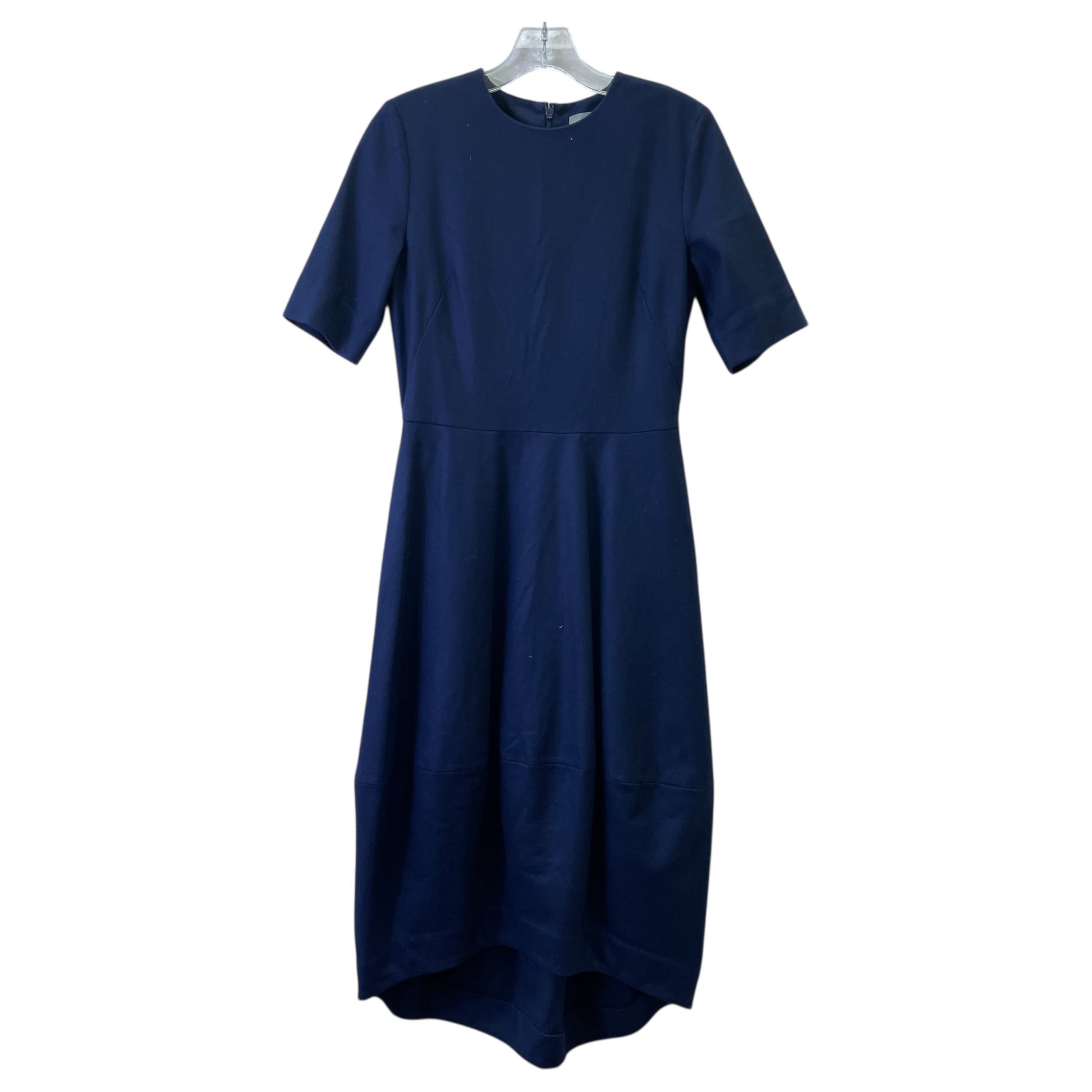 cos cotton midi dress COS Women's Raw-Cut Midi Dress in Brown | Cotton