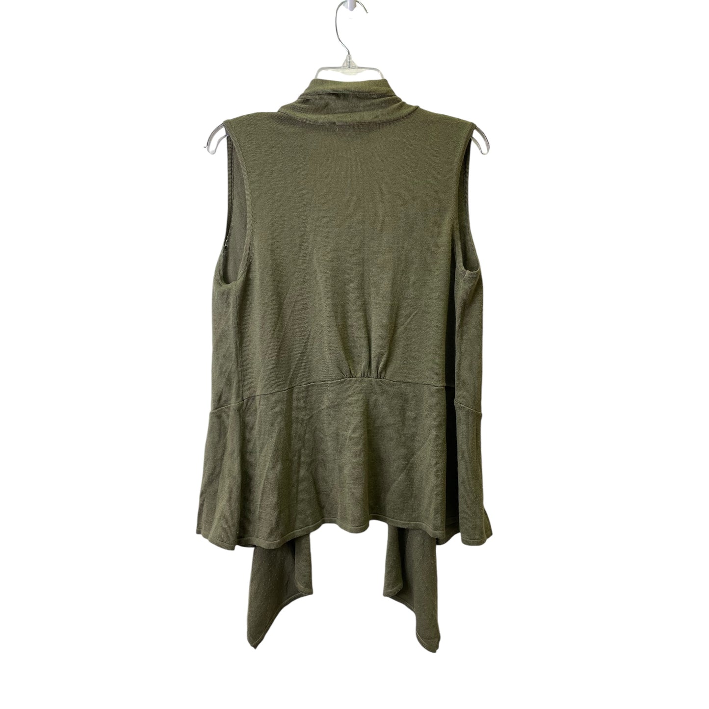 Vest Sweater By New York And Co In Green, Size:L