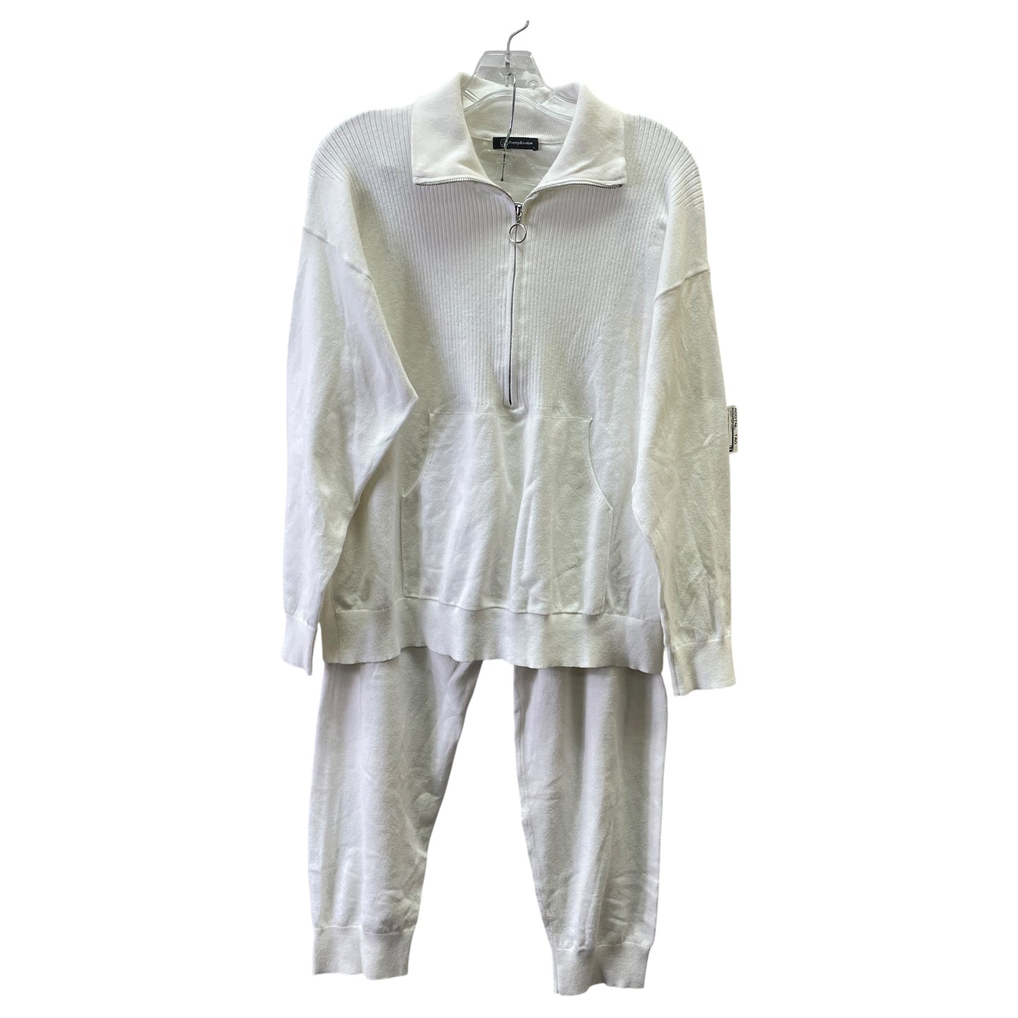 Lounge Set Pants By Prettygarden In Cream, Size:L