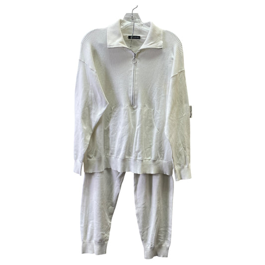 Lounge Set Pants By Prettygarden In Cream, Size:L