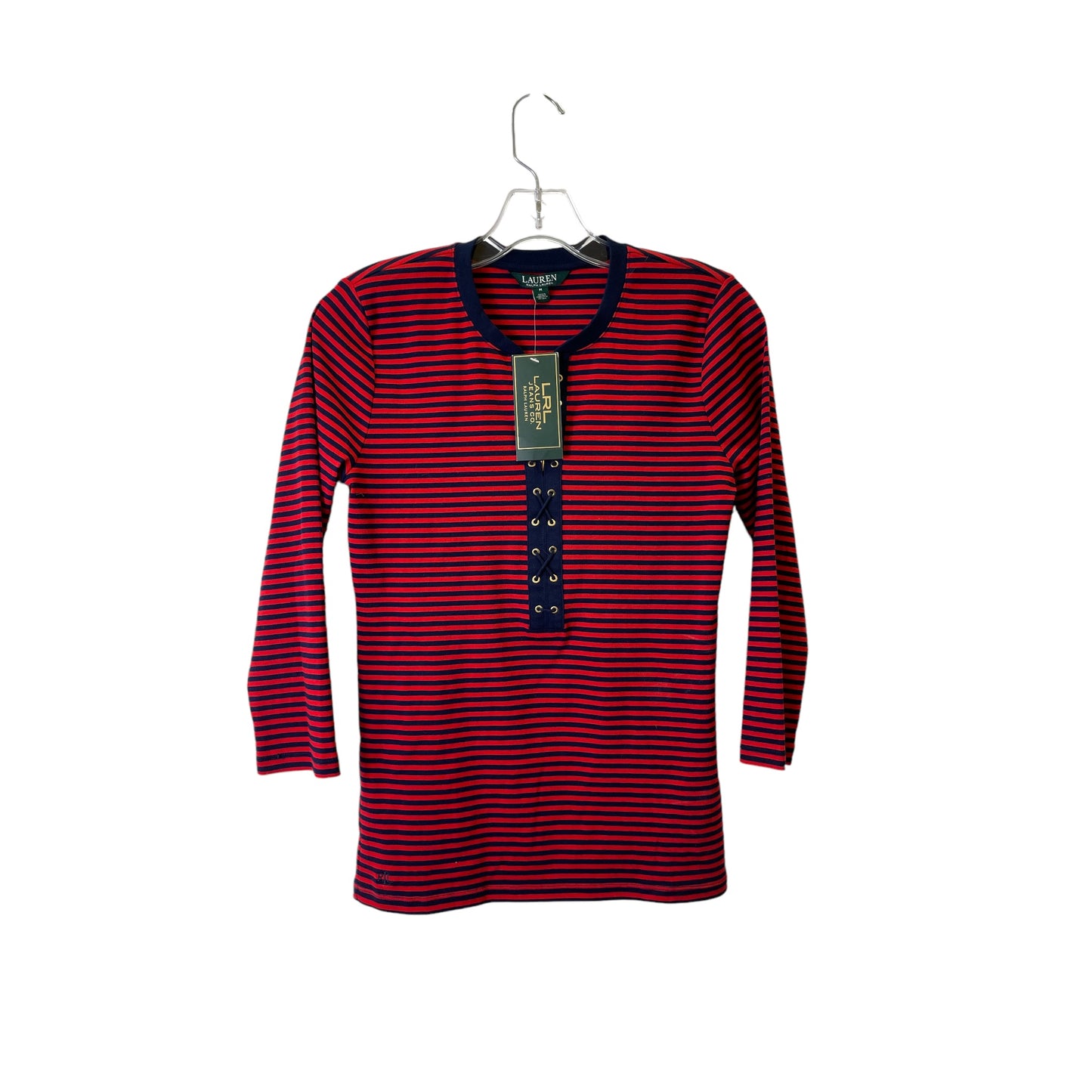 Top Ls Basic By Lauren By Ralph Lauren In Red, Size:M