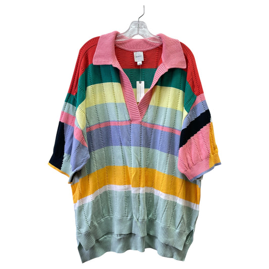Sweater By Maeve In Striped Pattern, Size:L